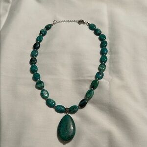 Chrysocolla Stone Necklace Pendant